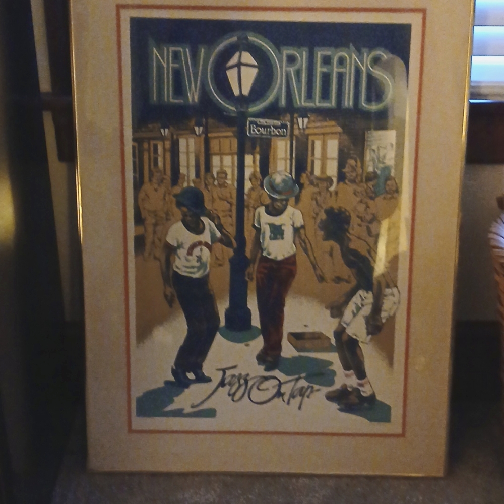 Original print New Orleans Bourbon Street